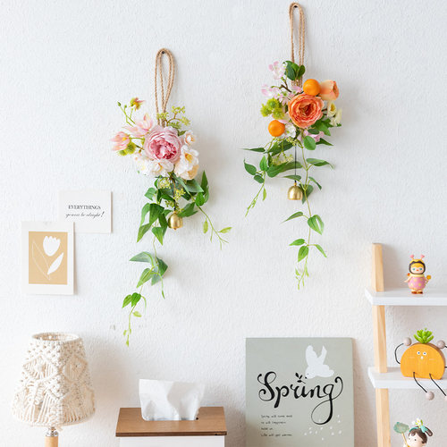 阿楹 乔迁玻璃门锁门把手装饰花 D卧室结婚法式入户窗户客厅墙挂