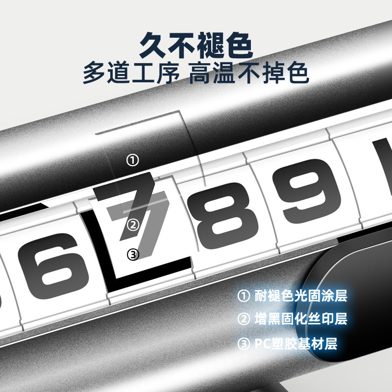 挪车电话c牌临时停车号码移汽车上内载破窗显示手机留号器2023新
