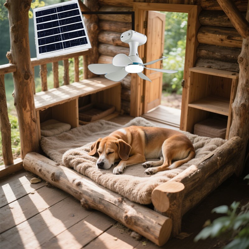 太阳能风扇灯急速降温家禽牲畜C养殖场大功率鸡狗牛羊兔猪吊扇