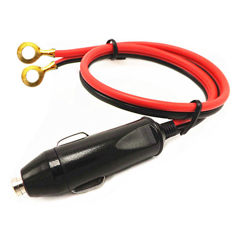 汽车载点烟器转换插头逆变器12Vy24V带铜接线端子取电延长大功率