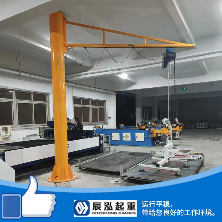 手动立柱式KBK悬臂吊电动旋转60度数控上下料真空吸盘机械臂吊具