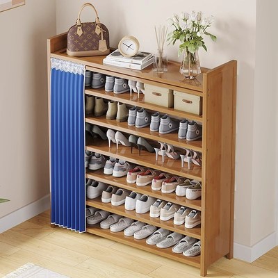 鞋架子免安装门口家用简易结实多层防尘置物架可折叠成品收纳鞋柜