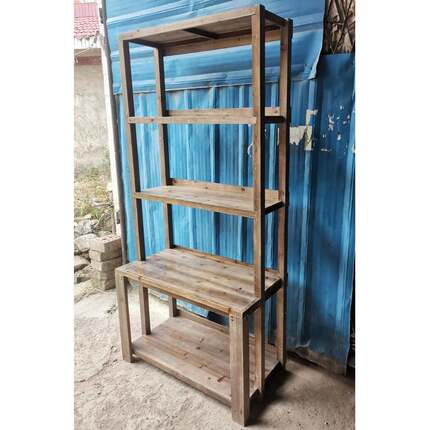 7K户外阳台大容量实木花架子室内高间距绿萝花盆置物架庭院防腐M0