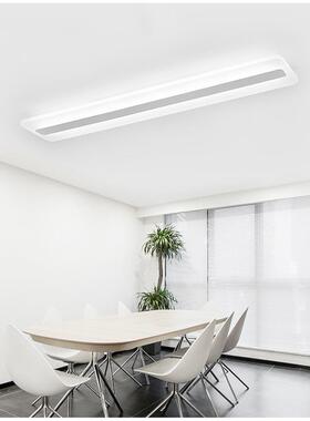 LED长条形吊灯亚克力书房卧室餐厅过道走廊长方形玄关吊灯