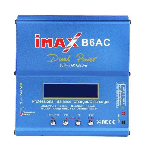 IMAXB6AC平衡充电器80W镍氢/镍镉电池组航模充电器内置电源