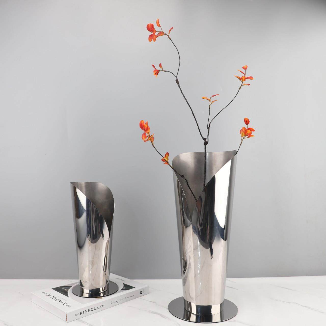现代简约直筒不锈钢镜面花器摆件客厅餐厅玄关桌面电视柜家居饰品,特色手工艺,其他特色工艺品,淘宝优惠券,粉丝福利购,淘宝优惠卷