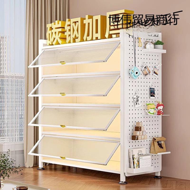 福凯祥钢制矮柜翻门柜橱柜防尘带门落地书柜置物柜儿童家用办公柜