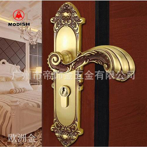 欧式门锁纯铜仿古室内门锁全铜实木门锁别墅卧室房门锁执手锁