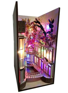 DIY Spirited Away Diagon Alley Book Nook Bookends Bookshelf