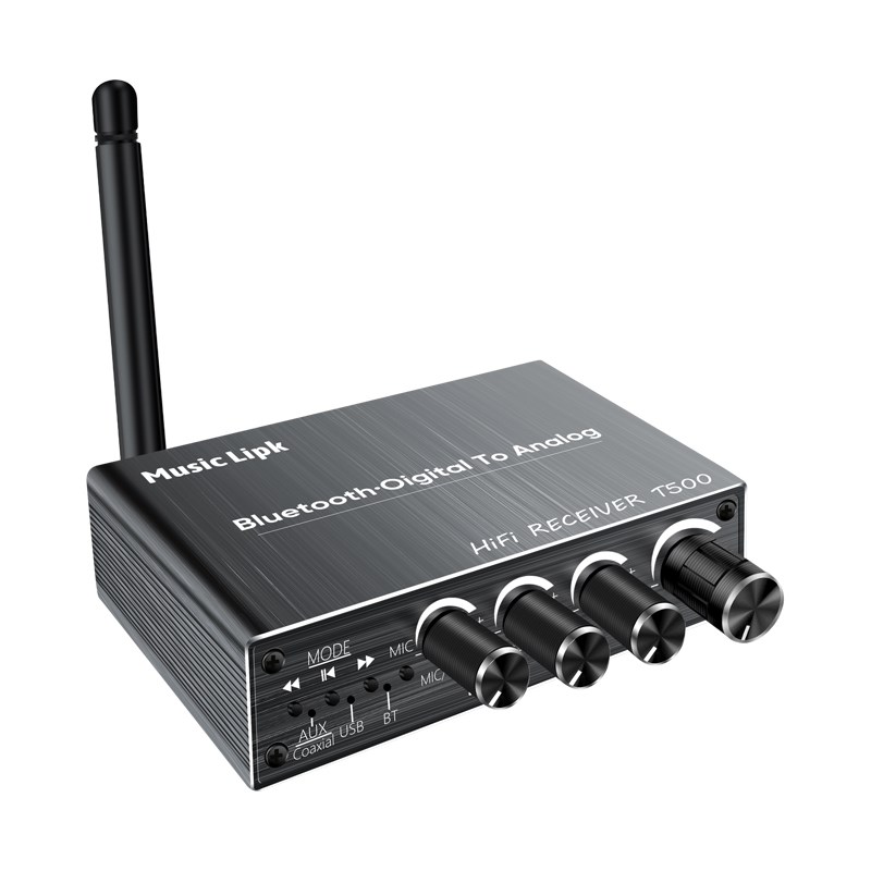 5.3蓝牙接收器无线音频适配器转老式音箱响功放专用 6.5麦克风K歌