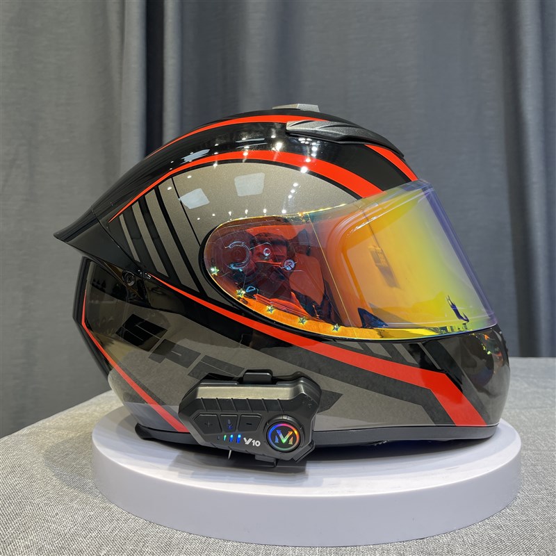 LS2头盔全盔日夜两用极光镜片3C认证带蓝牙槽