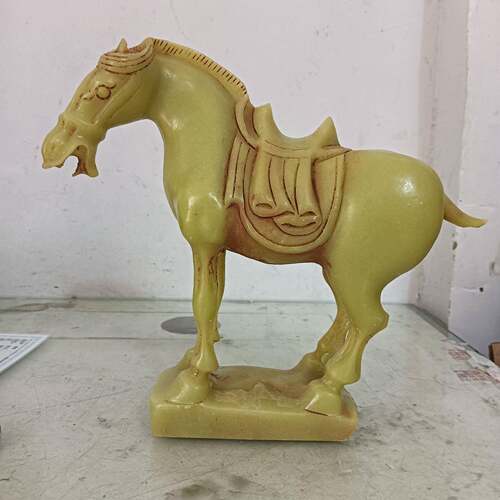 仿古站马摆件古玩树脂马到成功生肖马家居办公摆件工艺品