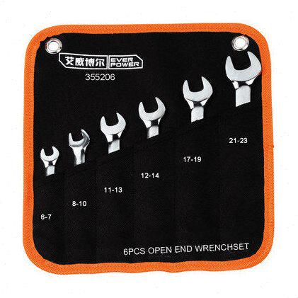EVERPOWER 艾威博尔6件套精品镜面双开口扳手组套355206型扳手