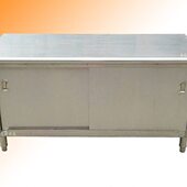 不锈钢餐柜灶台厨房柜打荷台砧板柜工作柜碗柜餐柜操作台单通水台