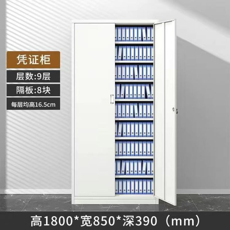 新品办公室财务会计凭证柜档案柜资料柜铁皮文件柜收纳柜子带锁收
