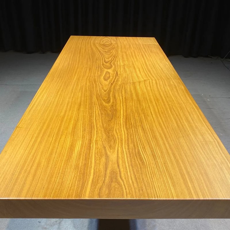 非洲柚木大板桌茶桌茶台实木餐桌自然边办公桌V会议桌原木书