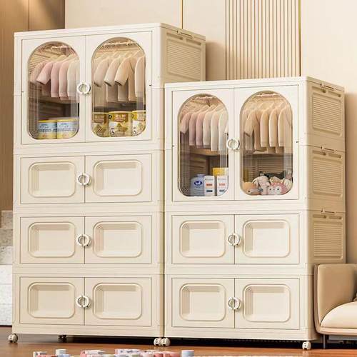 免安装80cm儿童衣柜宝宝衣服整理箱婴儿小衣橱塑料家用收纳储物柜