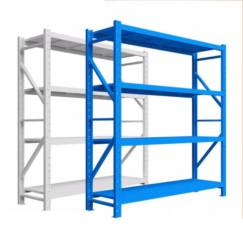 多层仓储中型货架置物架库房可调节可仓库快递货物架冷轧钢制