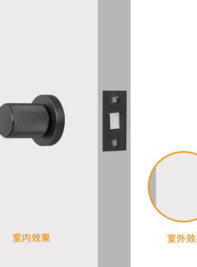 单面锁带锁体KRTW7685卧室内通用静音隐形锁具斜舌木门房间门把手