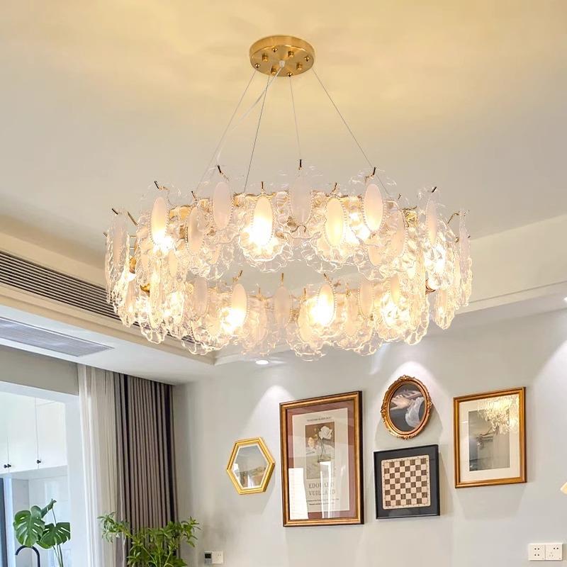 轻法式卧室吊灯客厅奶油风轻奢北欧书房餐厅灯网红主卧灯具