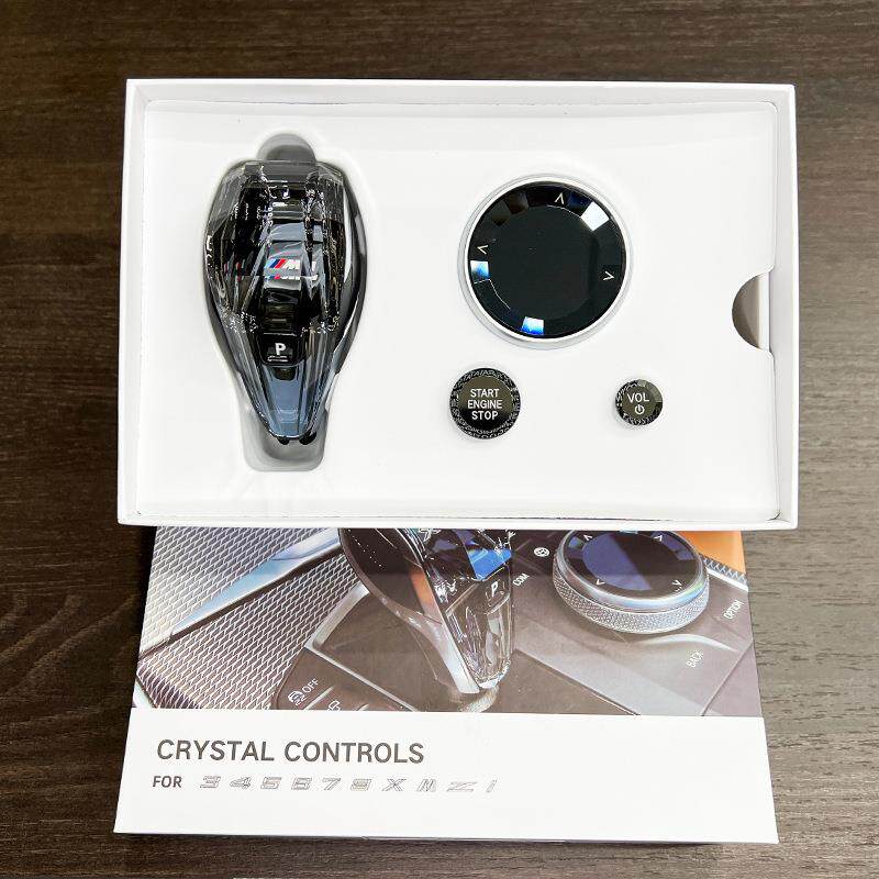 适用宝马新X3X4X5X6X73系4系8系Z4ix3i4改装水晶档把排挡头