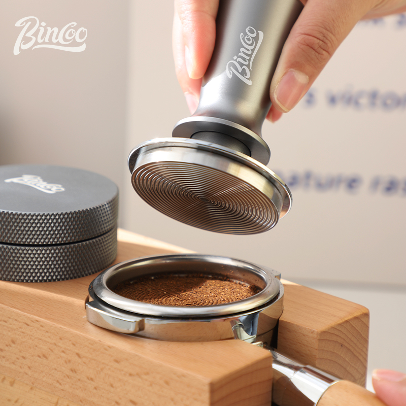 Bincoo咖啡压粉器套装51/58mm咖啡布粉器底座咖啡手柄压粉三件套