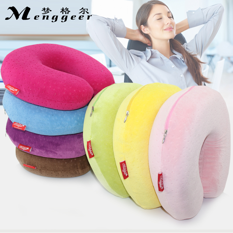 u型枕颈枕旅行颈椎枕头记忆棉头枕睡枕护脖M子靠枕脖枕护颈枕u形