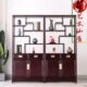 红木家具明清仿古中式 紫檀木圆包圆书柜实木隔断书橱储物柜组合