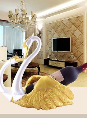 欧式红酒架摆件现代轻奢酒柜装饰品时尚简约创意葡萄酒托置物架子