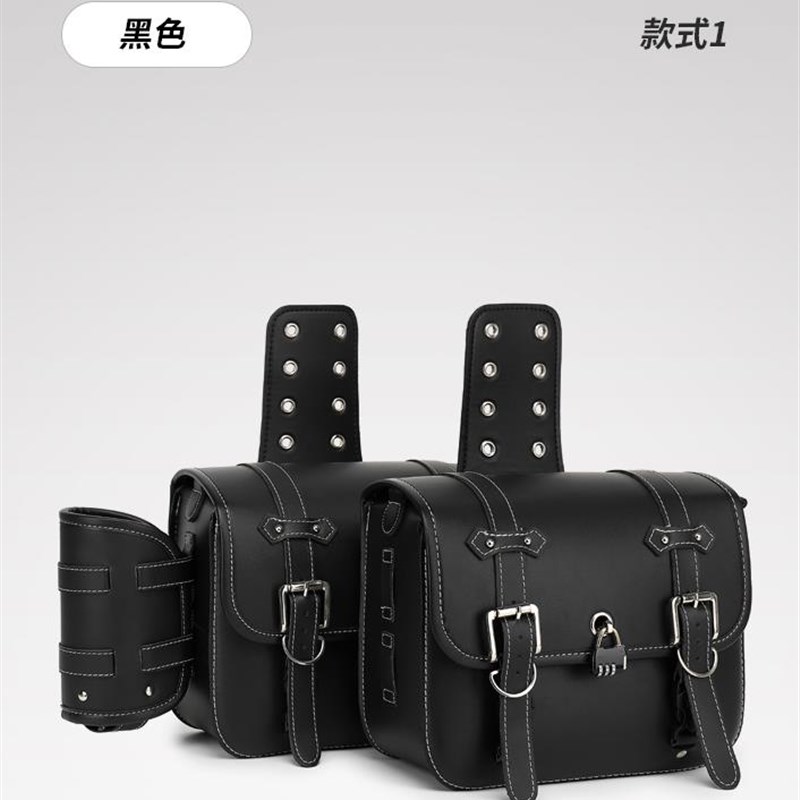 gs复古摩托车防水侧包马鞍两侧边包机车踏板后尾箱驼挎包旅行挂包