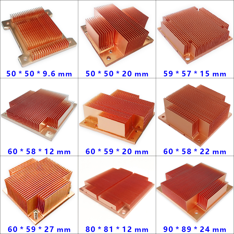 CPU显卡背板散热器硬盘医疗芯片激光TEC制冷片LED手机紫铜散热片