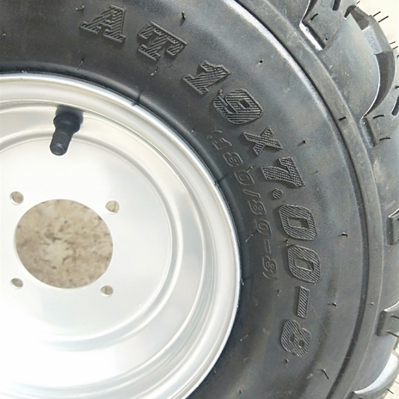 四轮卡丁车沙滩车配件8寸真空轮胎轮毂加厚19X7-8 18X9.5-8寸轮胎