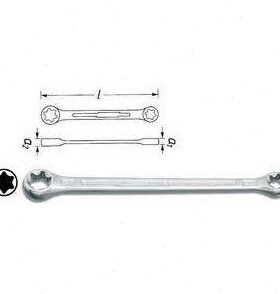德国HAZET 哈蔡特星形扳手609-E10XE12  TORX双头环形扳手