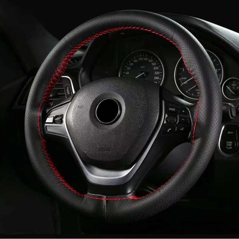 20新款2015 17老款捷达VS7 VA3 VS5真皮手缝方向盘套四季通用把套