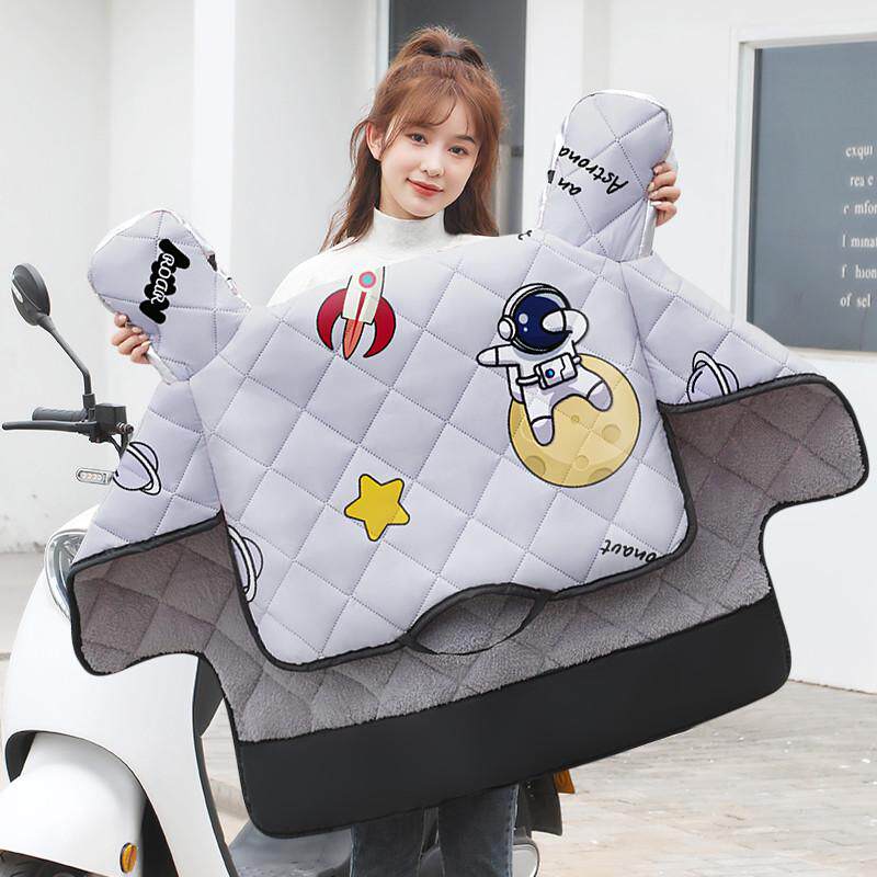 电动车挡风被冬季加绒加厚电瓶车踏板摩托车防水小电车防寒防风罩