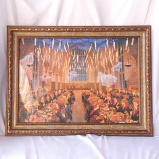 28寸美式复古裱字画框拼图裱框雕花a3浮雕镜框大尺寸欧式画框