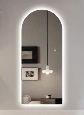 珍涵外贸拱门不规则LED镜智能全身穿衣镜网红墙发光衣帽间试衣镜