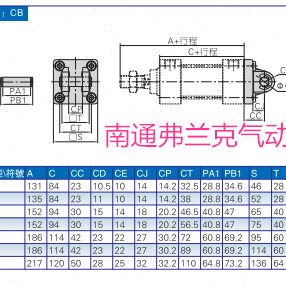 亚德客JSI气缸CB附件F-JSI80CB  F-JSI100CB  F-JSI125CB