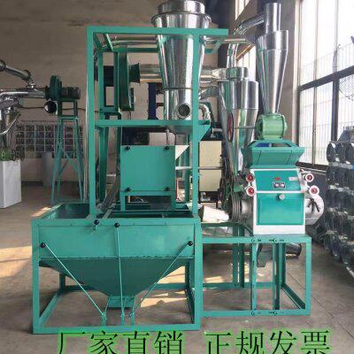 大型商用全自动石磨面粉机碾米机磨面粉加工设备大型粗粮加工机械