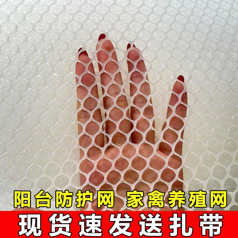 阳台防护网格防坠网塑料平网户外鸡鸭鹅育雏漏粪苗床网猫网围栏网