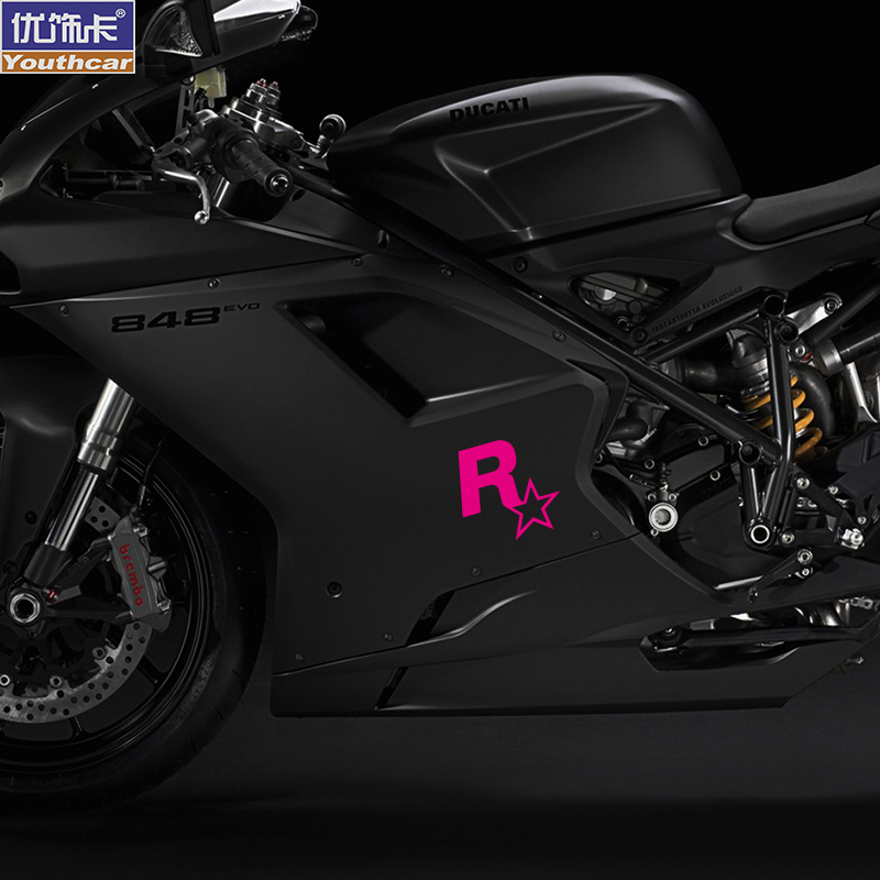 侠盗猎车GTA5飞车R星标汽车电动车摩托车贴纸车身车贴油箱盖贴花