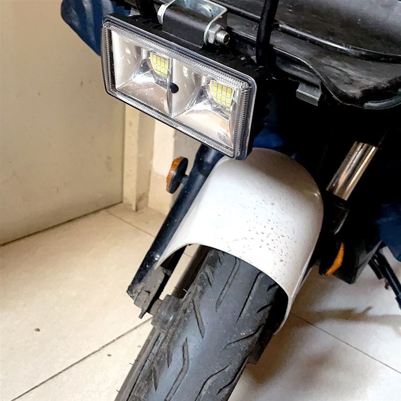 12V至85v电动车摩托车汽车三轮车通用防水聚光远近黄白激光炮射灯