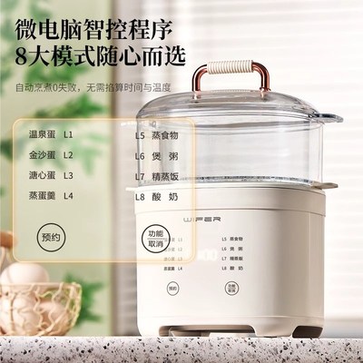2025新款煮蛋器家用小型一人定时预约自动断电智能多功能早餐神器