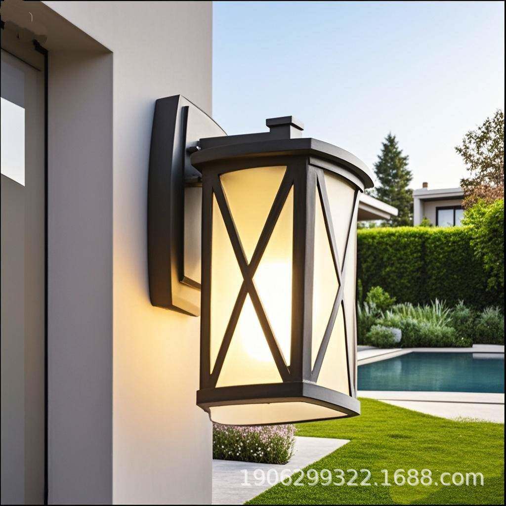美式简约户外壁灯室外庭院大门口防水灯过道走廊阳台院子墙壁灯