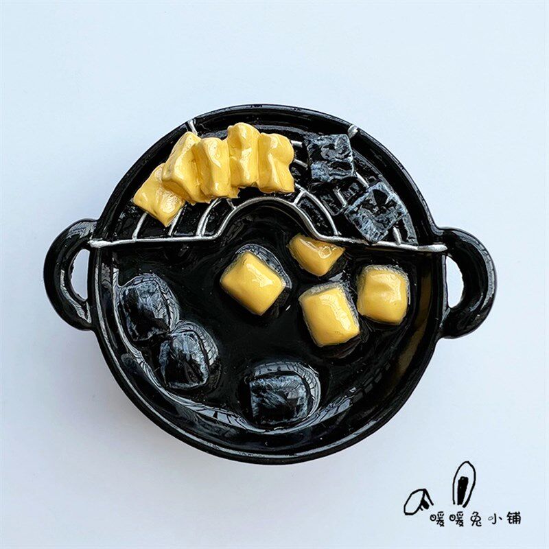 创意卡通可爱食玩臭豆腐凉皮冰箱贴装饰磁贴磁性贴磁力贴吸力贴