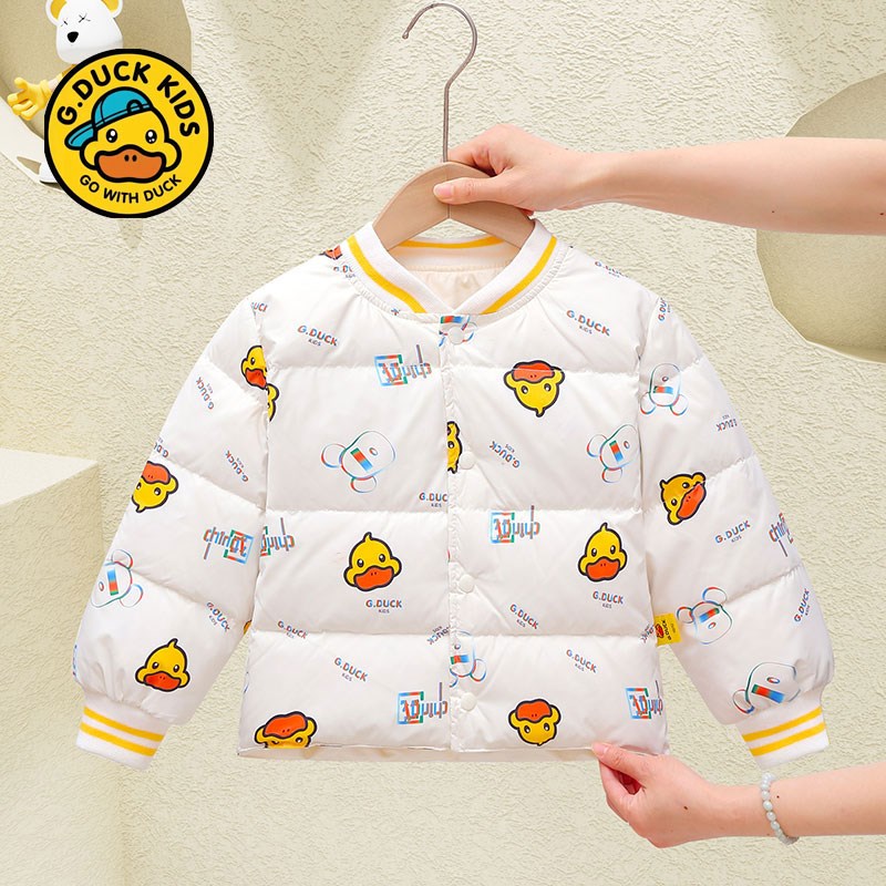 小黄鸭宝宝羽绒内胆儿童轻薄羽绒服男女童保暖外套女童秋冬装上衣