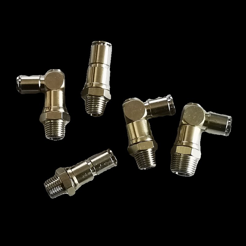 高速旋转接头360度8-02弯头KSL6-01金属过水NRL8-03气动不锈钢304