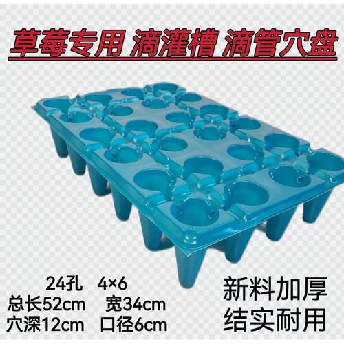 草莓专用24孔滴管育苗穴盘新料加深加厚耐用环保无味工厂直发包邮