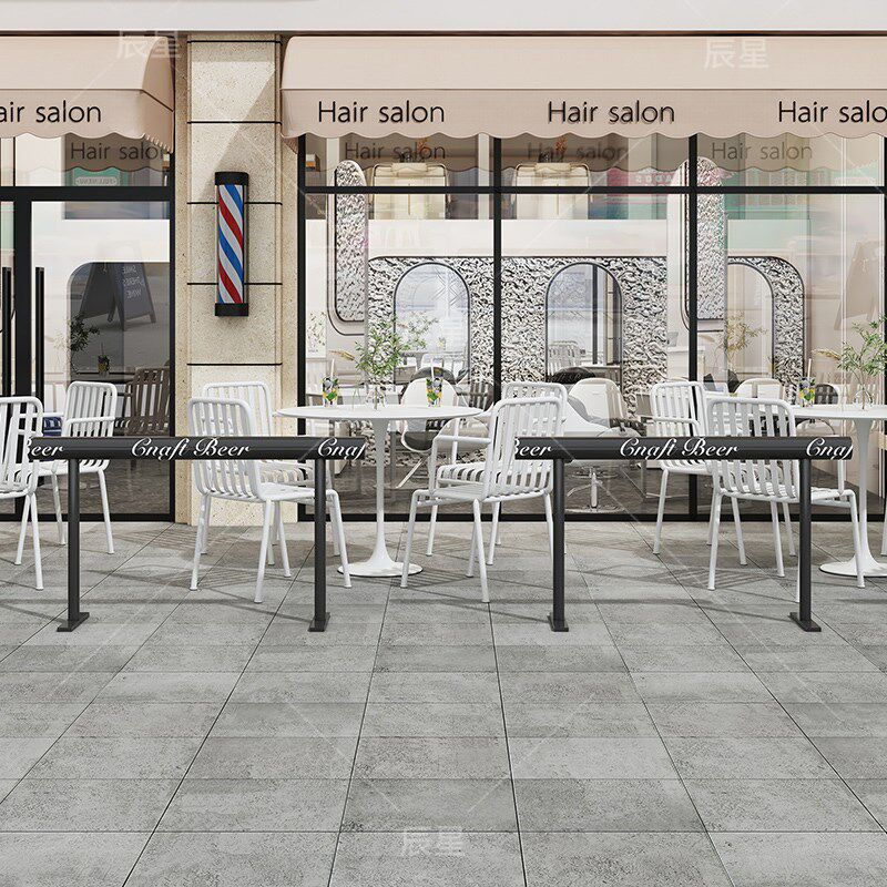 面包店广告隔断围挡甜品立式外护栏隔离停车防铁艺摆移动可围栏