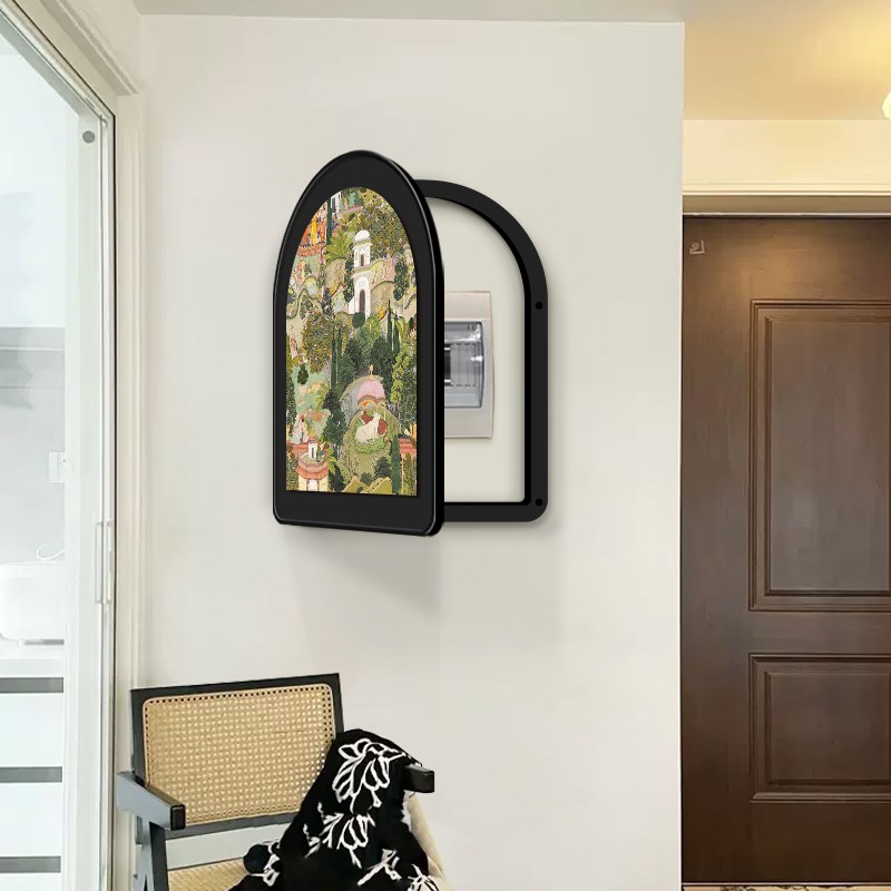 斋普尔花园电表箱遮挡挂画复古电闸开关箱空开箱配电箱遮丑装饰画